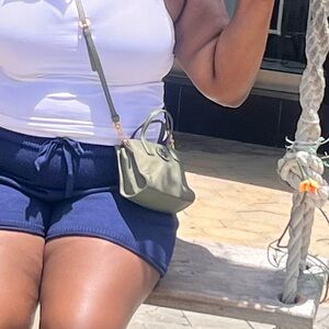 Army green Tory Burch crossbody